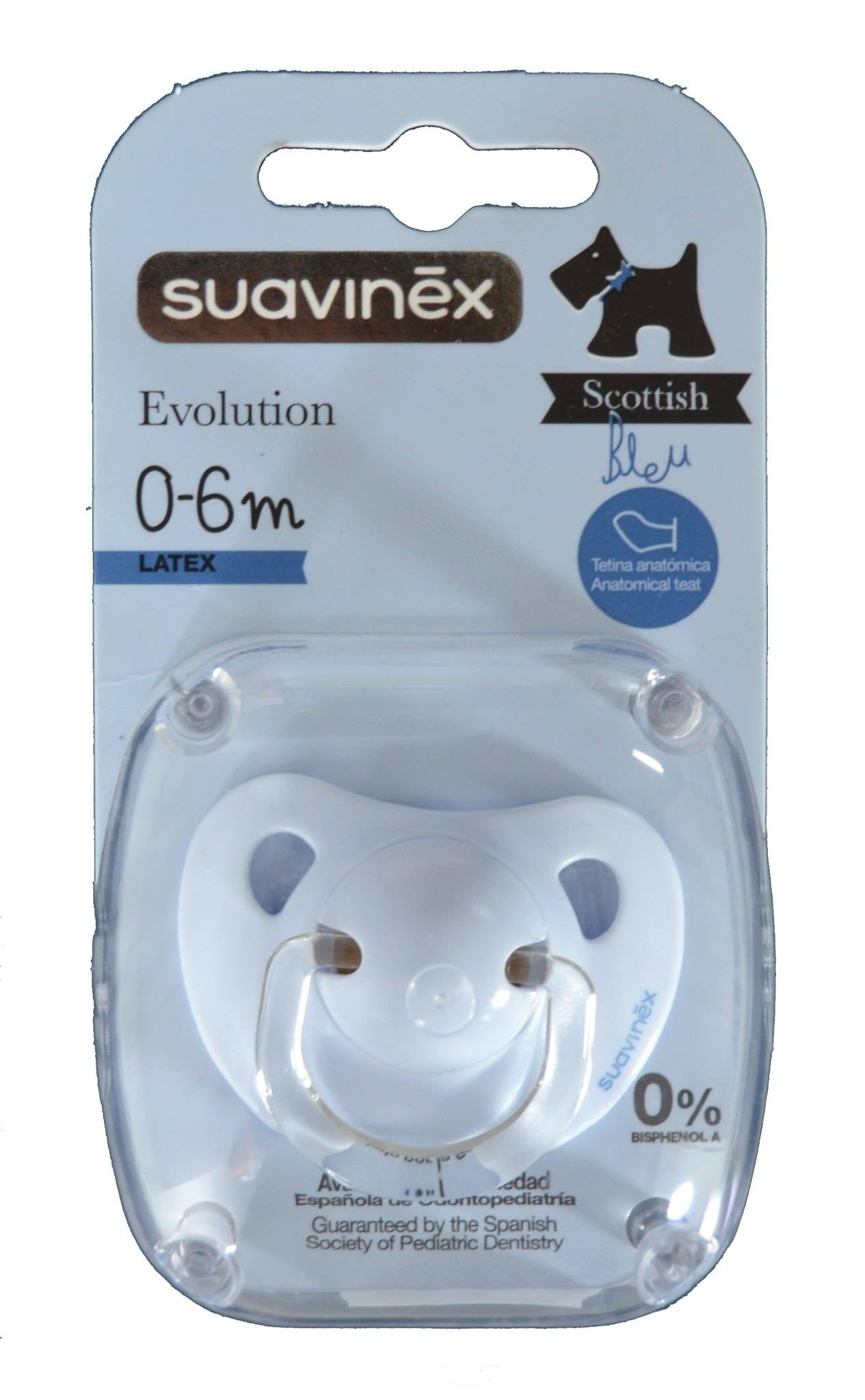 suavinex 苏维尼乳胶安抚奶嘴0--6m