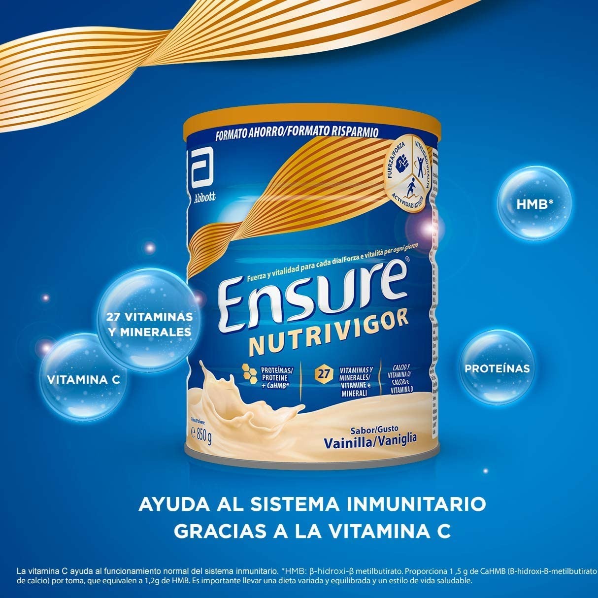 ENSURE成人奶粉 Nutrivigor Vanilla 850gr