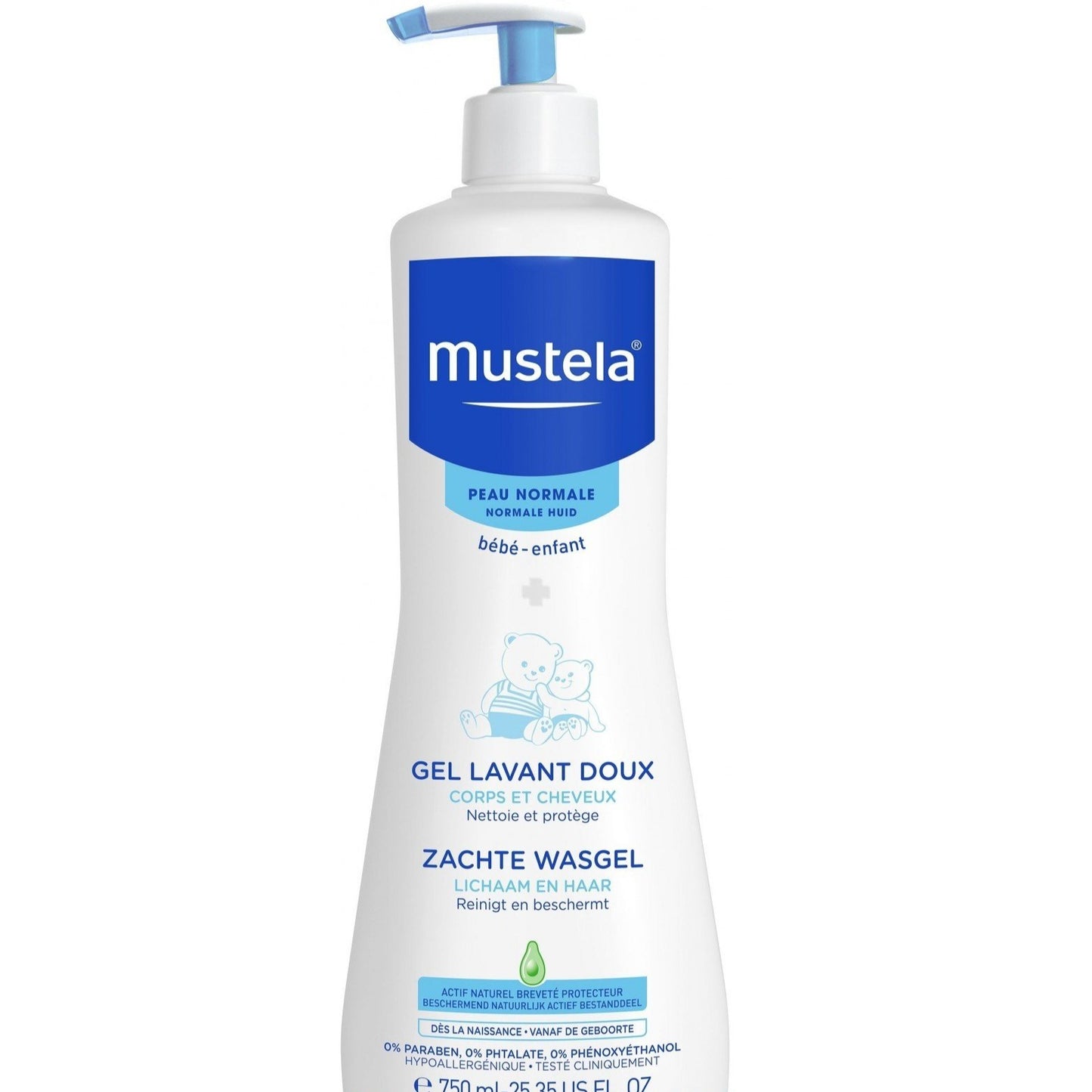 MUSTELA 洗发沐浴二合一 750ml