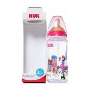 NUK 塑胶奶瓶乳胶奶头300ml  6-18月 L